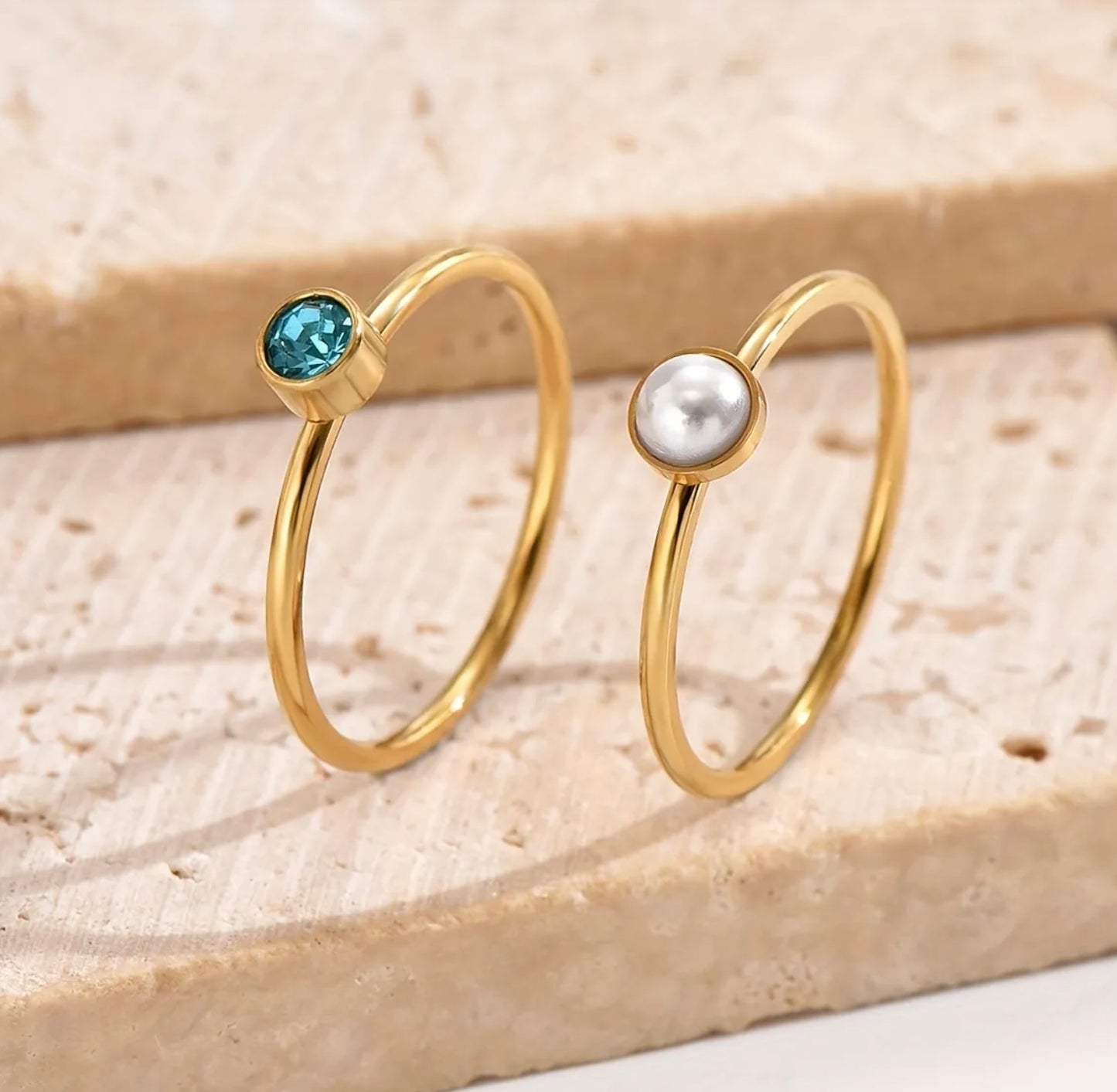 Twins Stone Rings