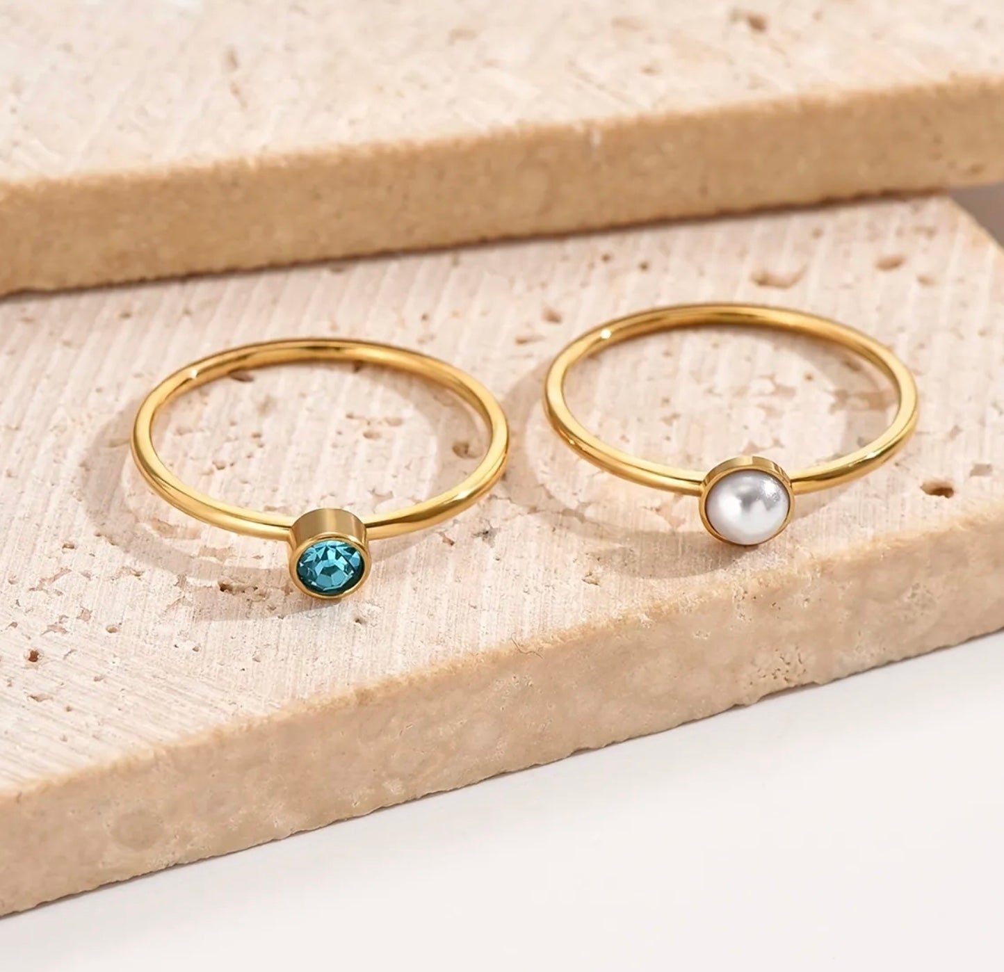 Twins Stone Rings