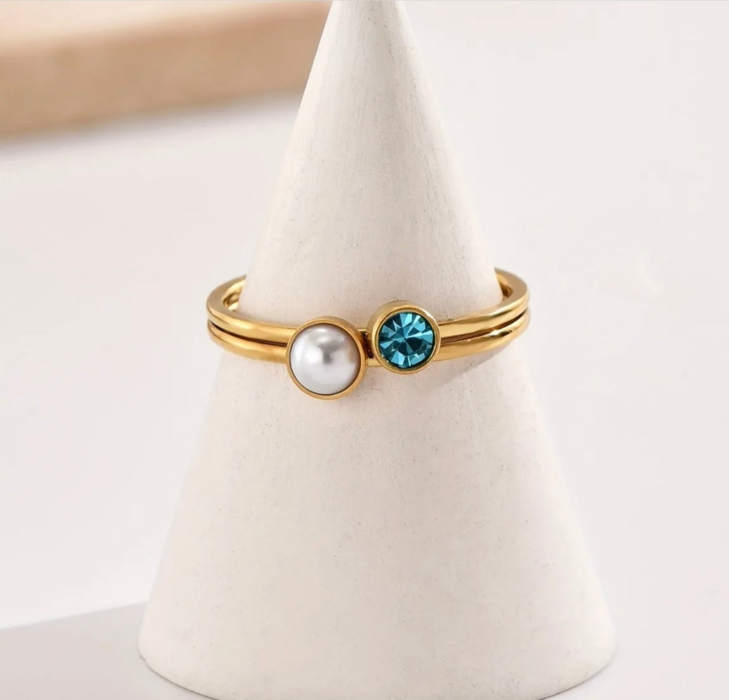 Twins Stone Rings
