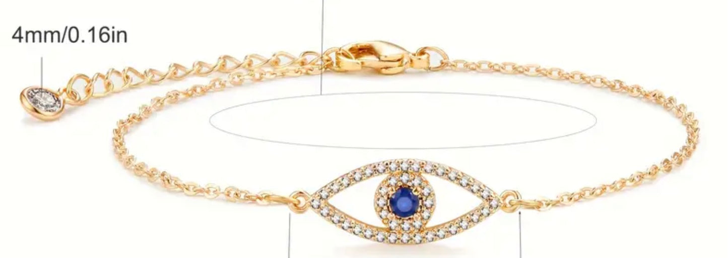 Azure Guardian Eye Bracelet
