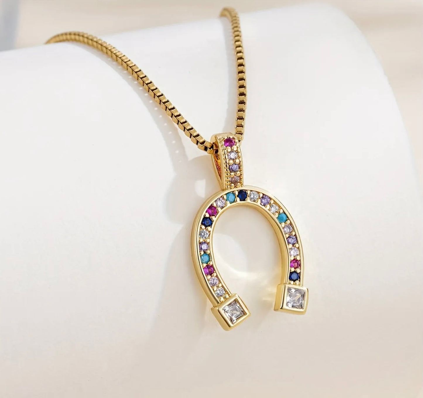 Joyful Luck Horseshoe Necklace