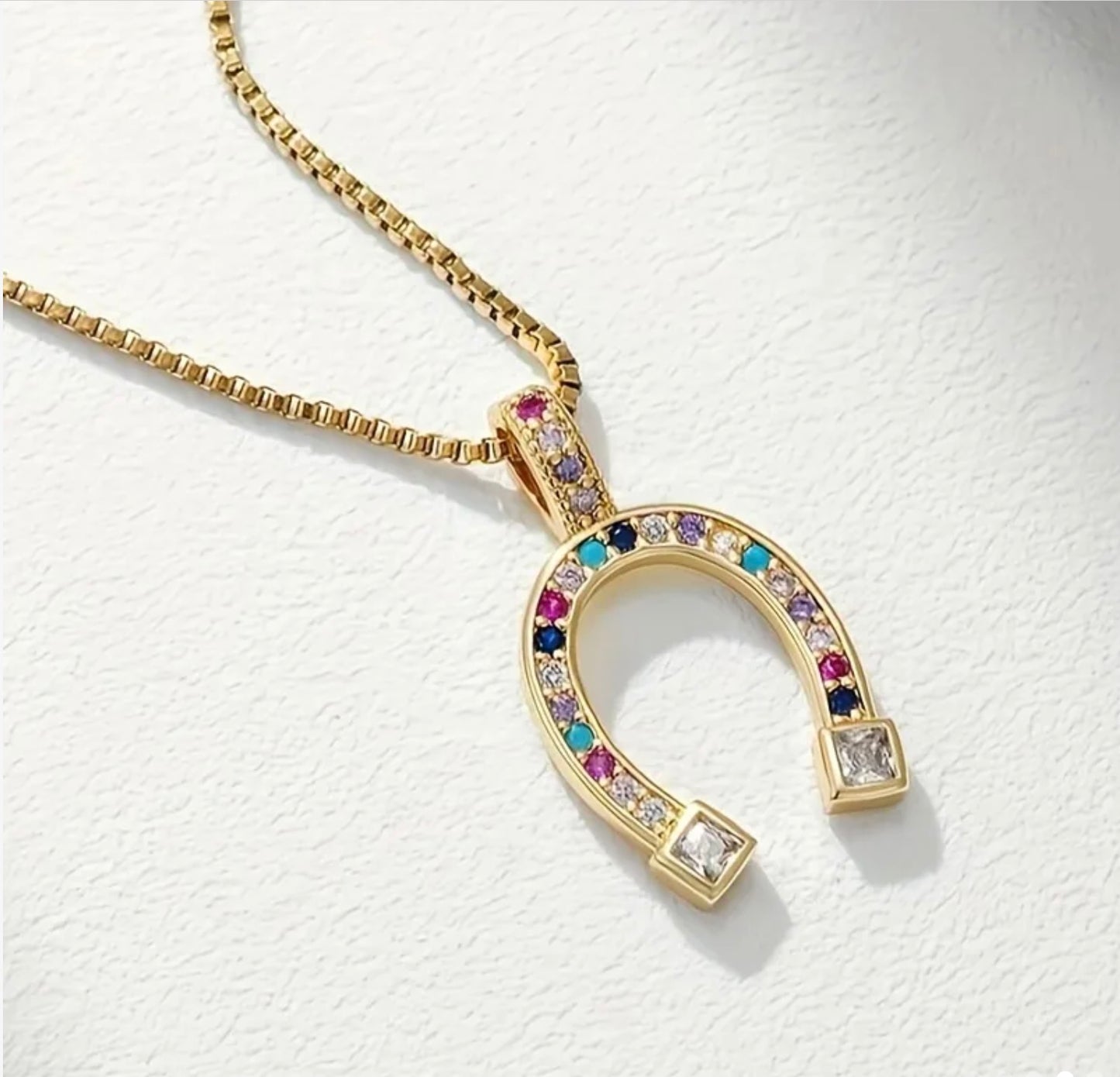 Joyful Luck Horseshoe Necklace