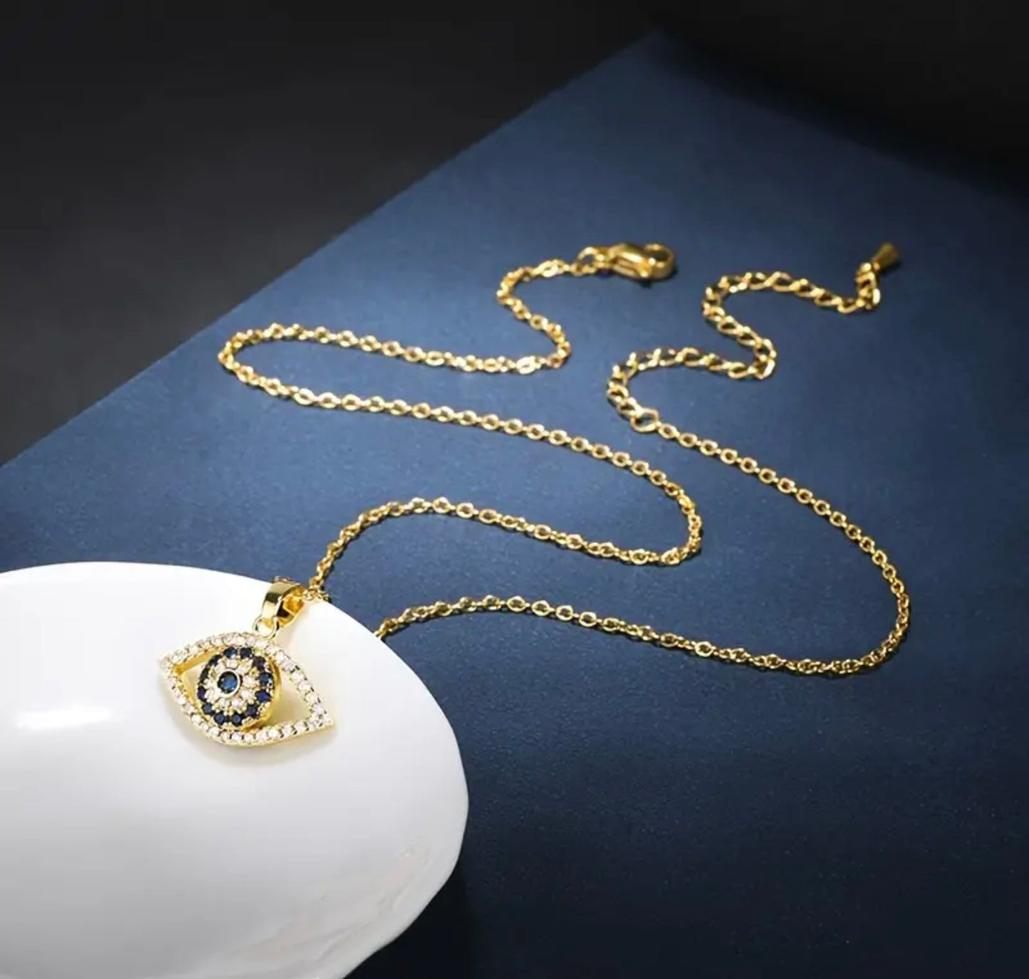 Serenity Eye With Dimond Necklace