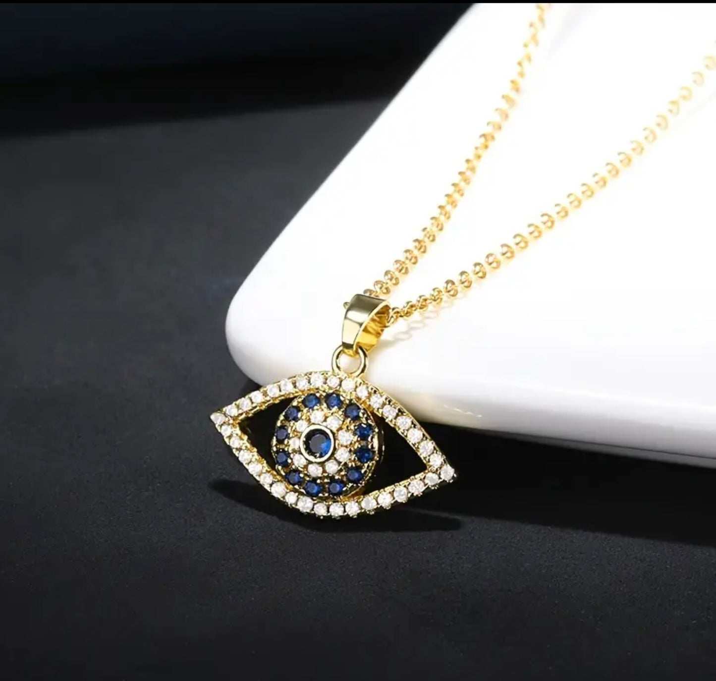 Serenity Eye With Dimond Necklace