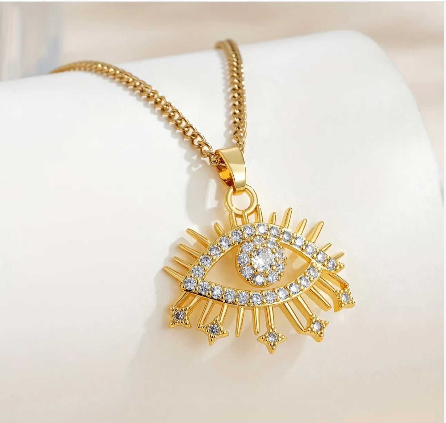 Golden Eye Necklace