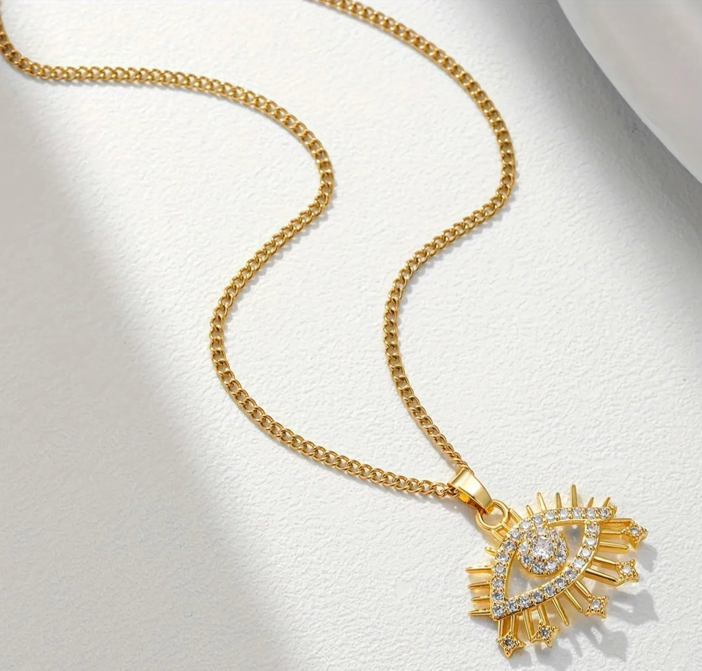 Golden Eye Necklace