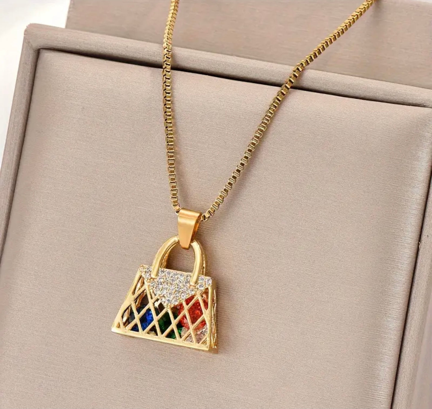 Handbag Stone Necklace