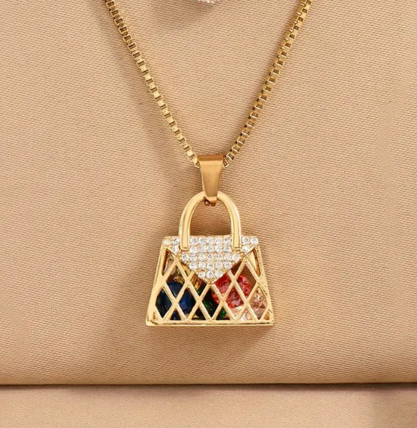 Handbag Stone Necklace