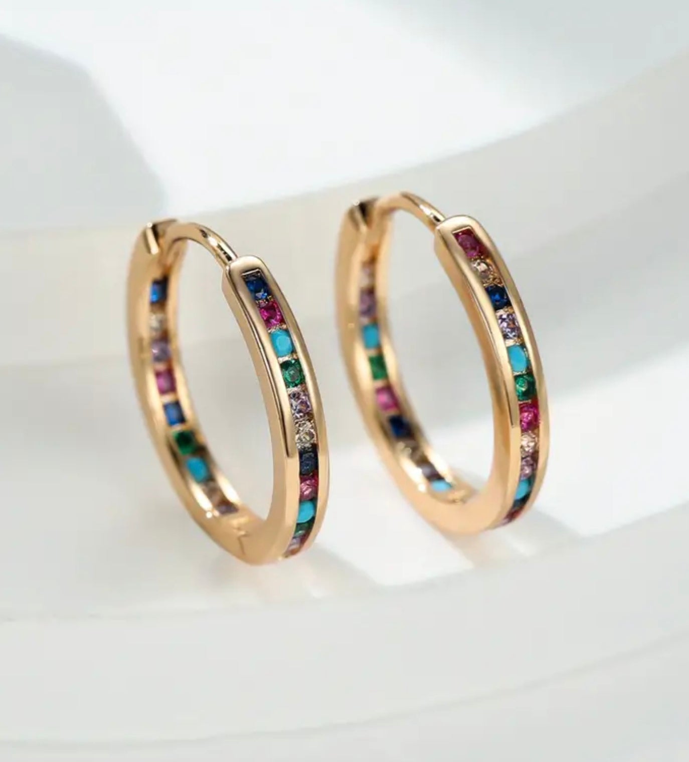 Splash Colorful Zirconia Earrings