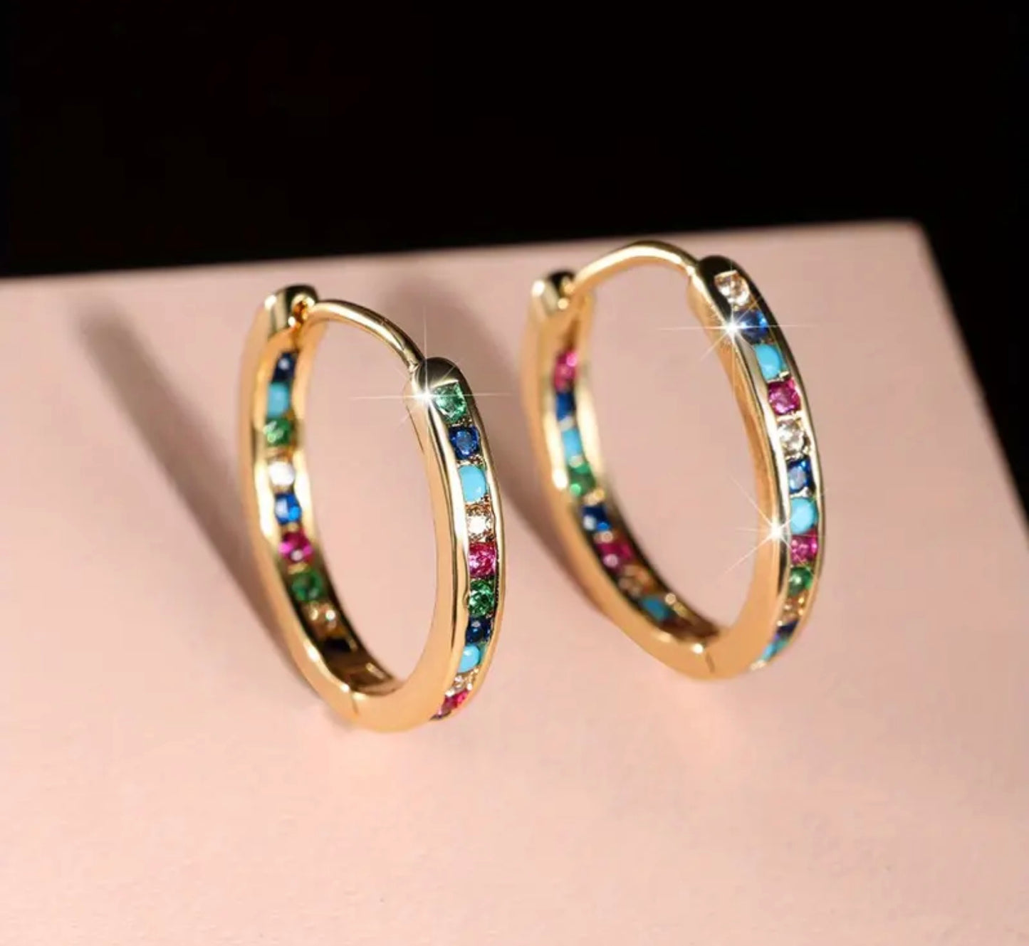 Splash Colorful Zirconia Earrings
