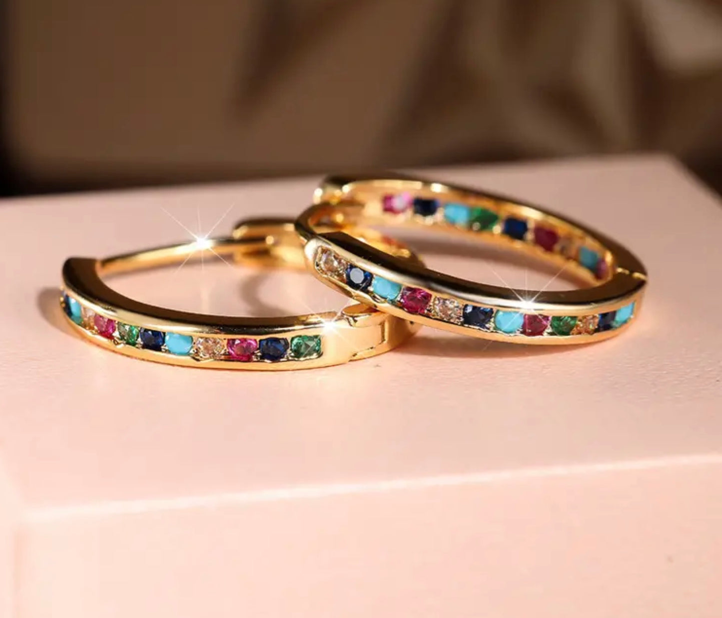 Splash Colorful Zirconia Earrings
