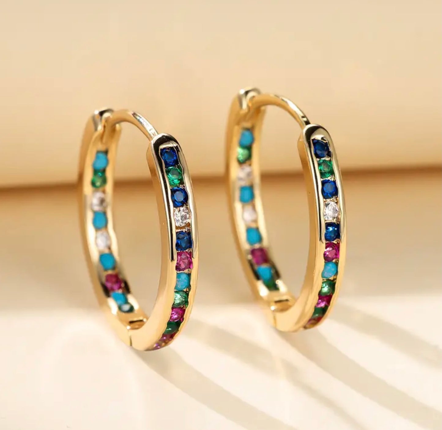 Splash Colorful Zirconia Earrings