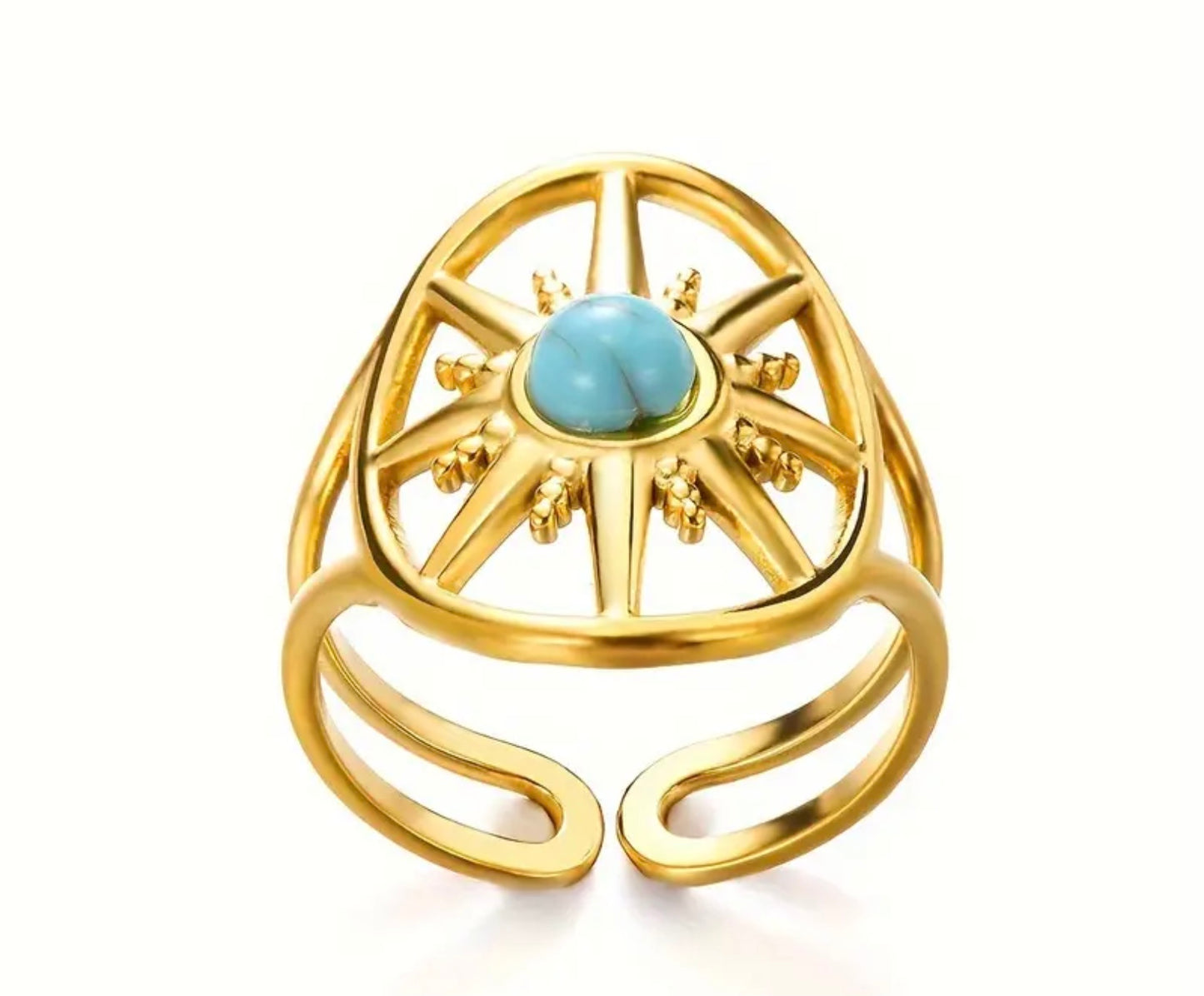 Sun Turquoise Ring