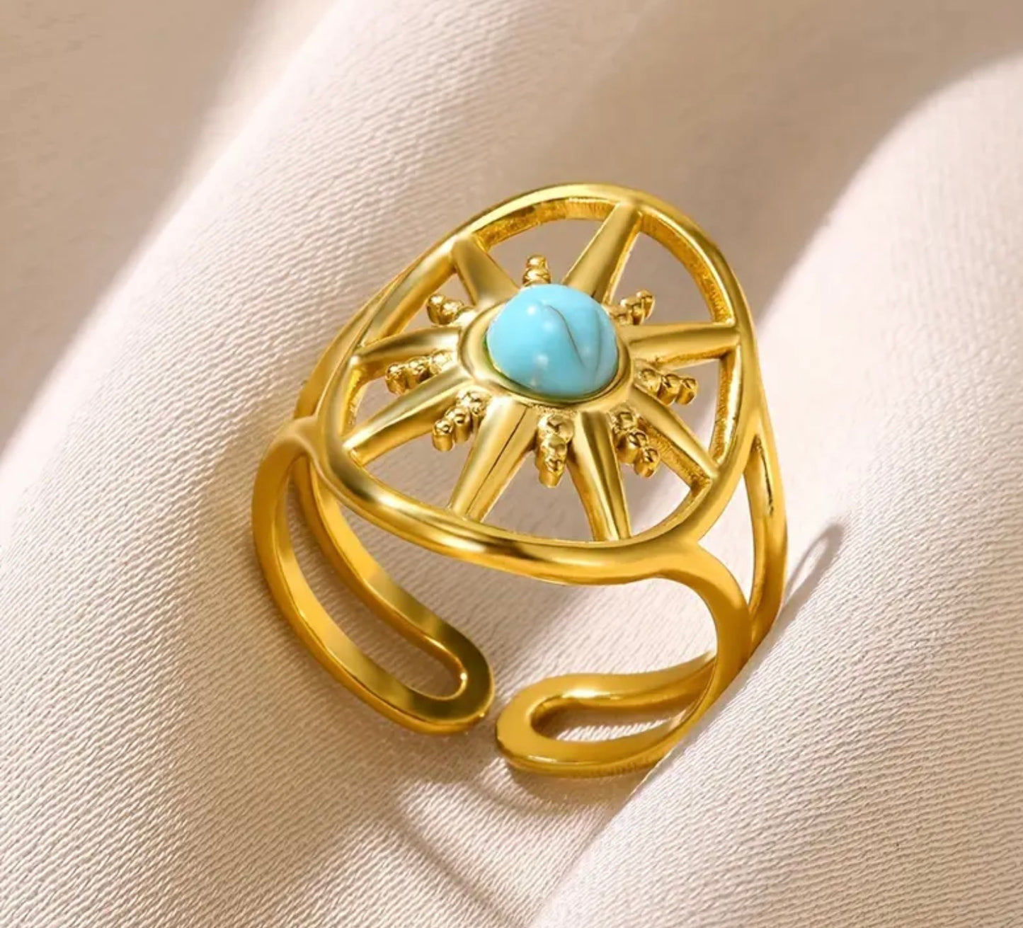 Sun Turquoise Ring