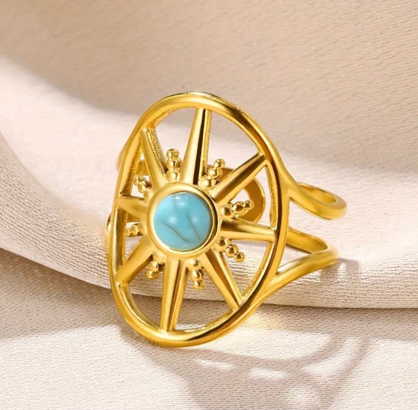 Sun Turquoise Ring