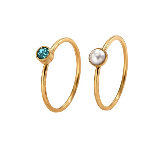 Twins Stone Rings