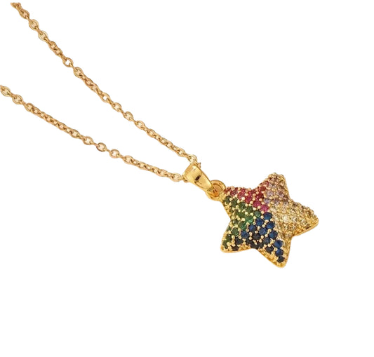 colorful Star Necklace