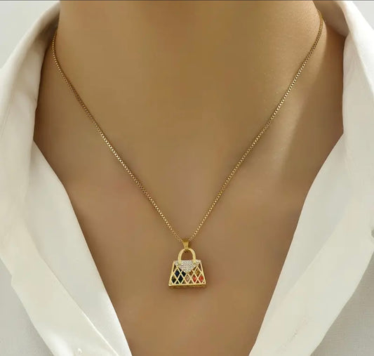 Handbag Stone Necklace