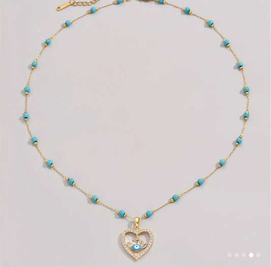 Eye Heart Necklace