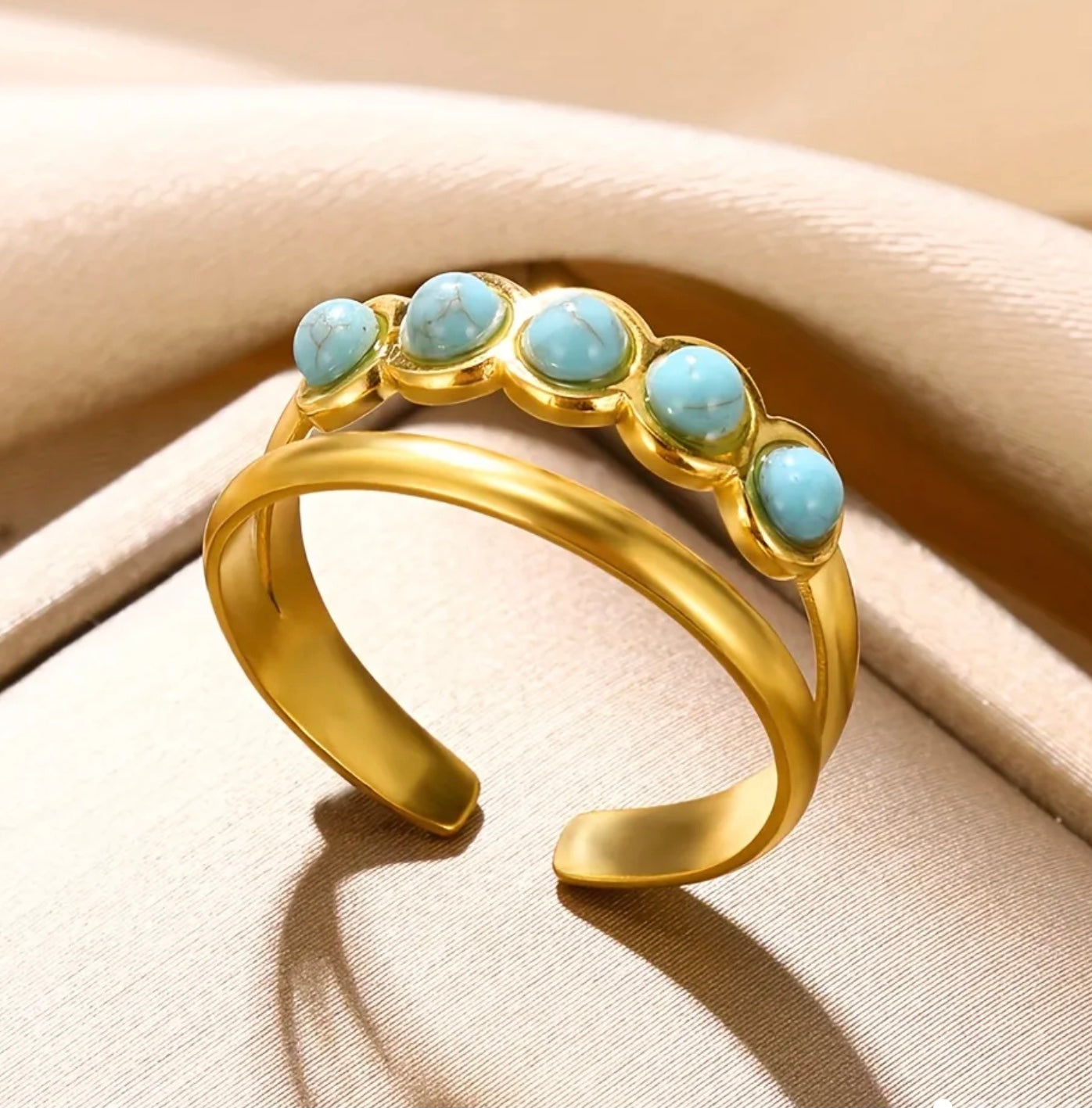 Crown Turquoise Ring