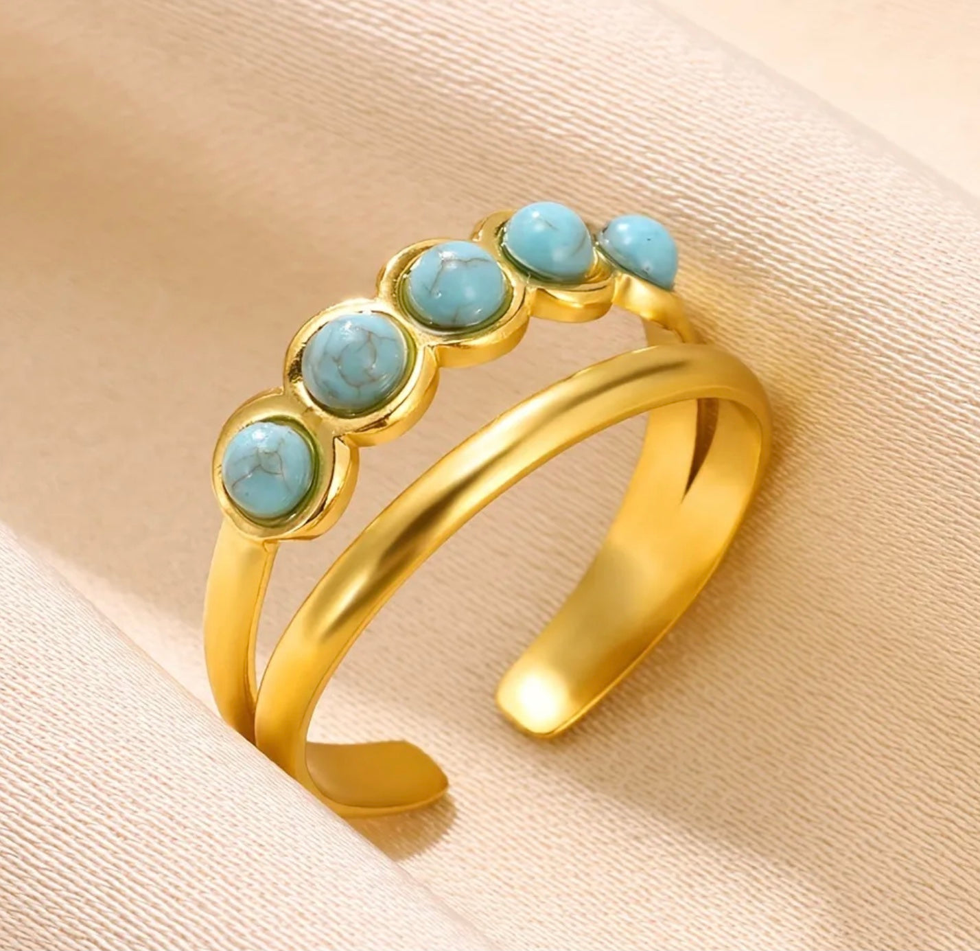 Crown Turquoise Ring