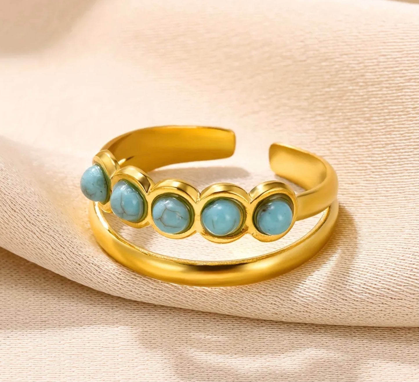 Crown Turquoise Ring