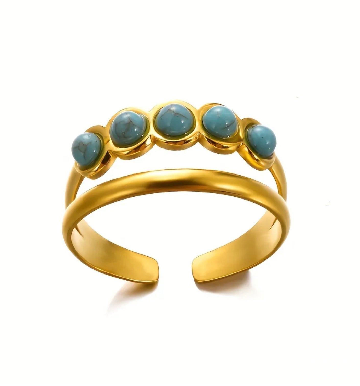 Crown Turquoise Ring