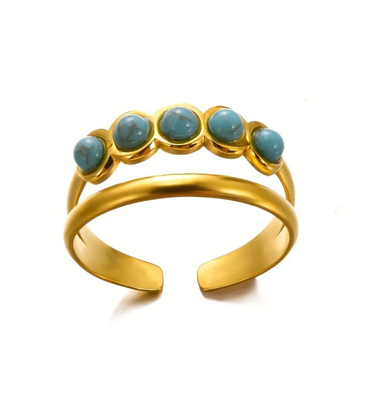 Crown Turquoise Ring