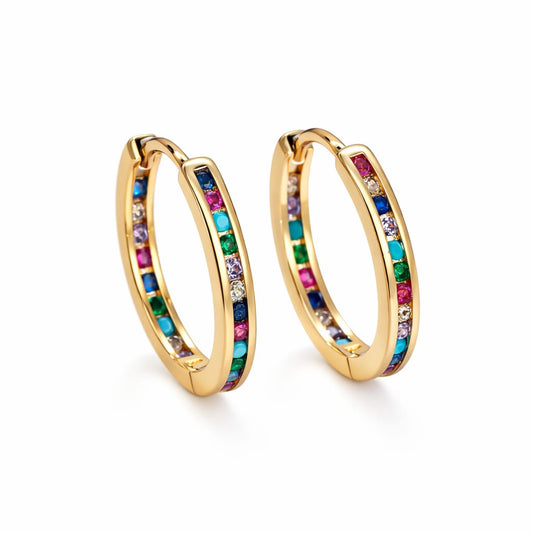 Splash Colorful Zirconia Earrings