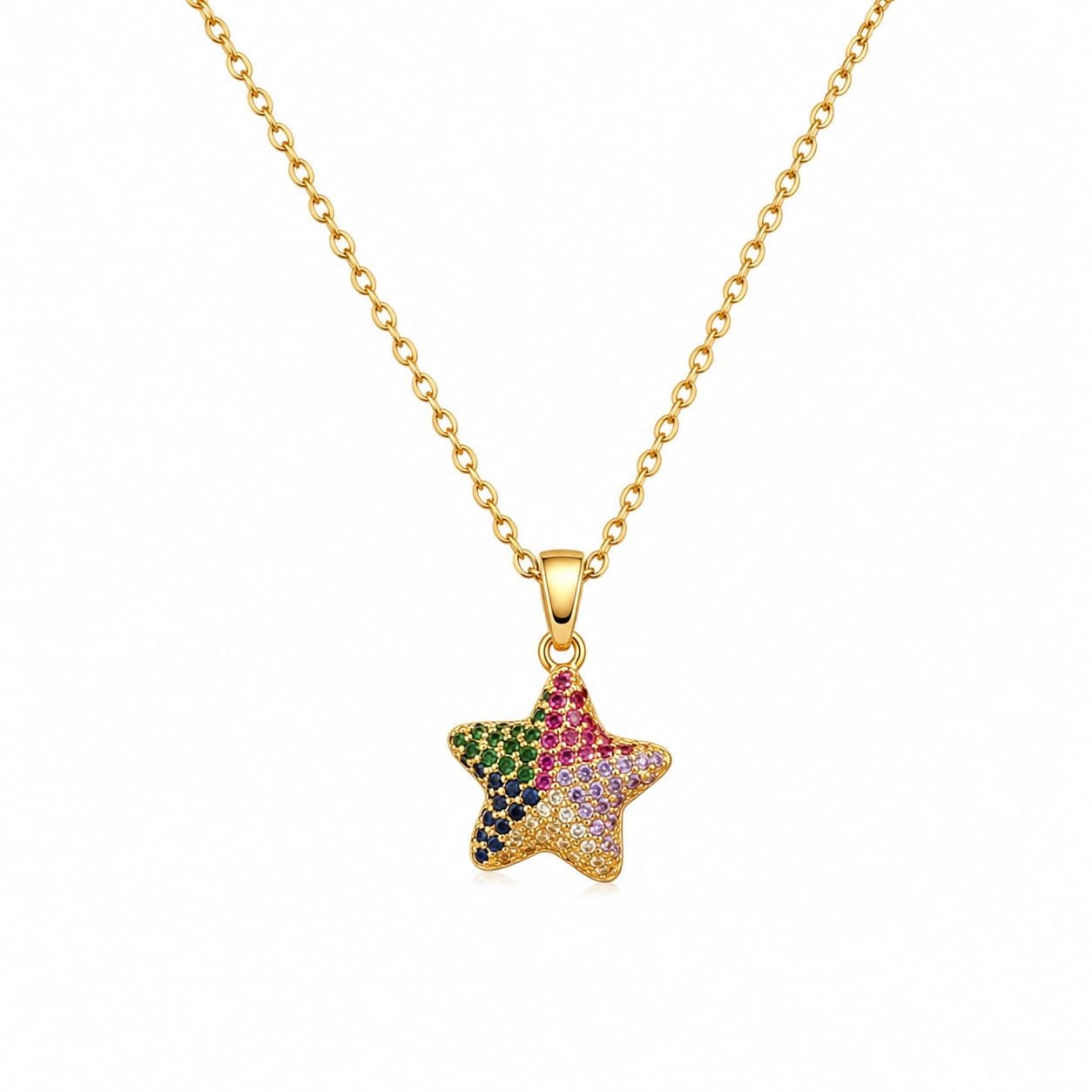 colorful Star Necklace