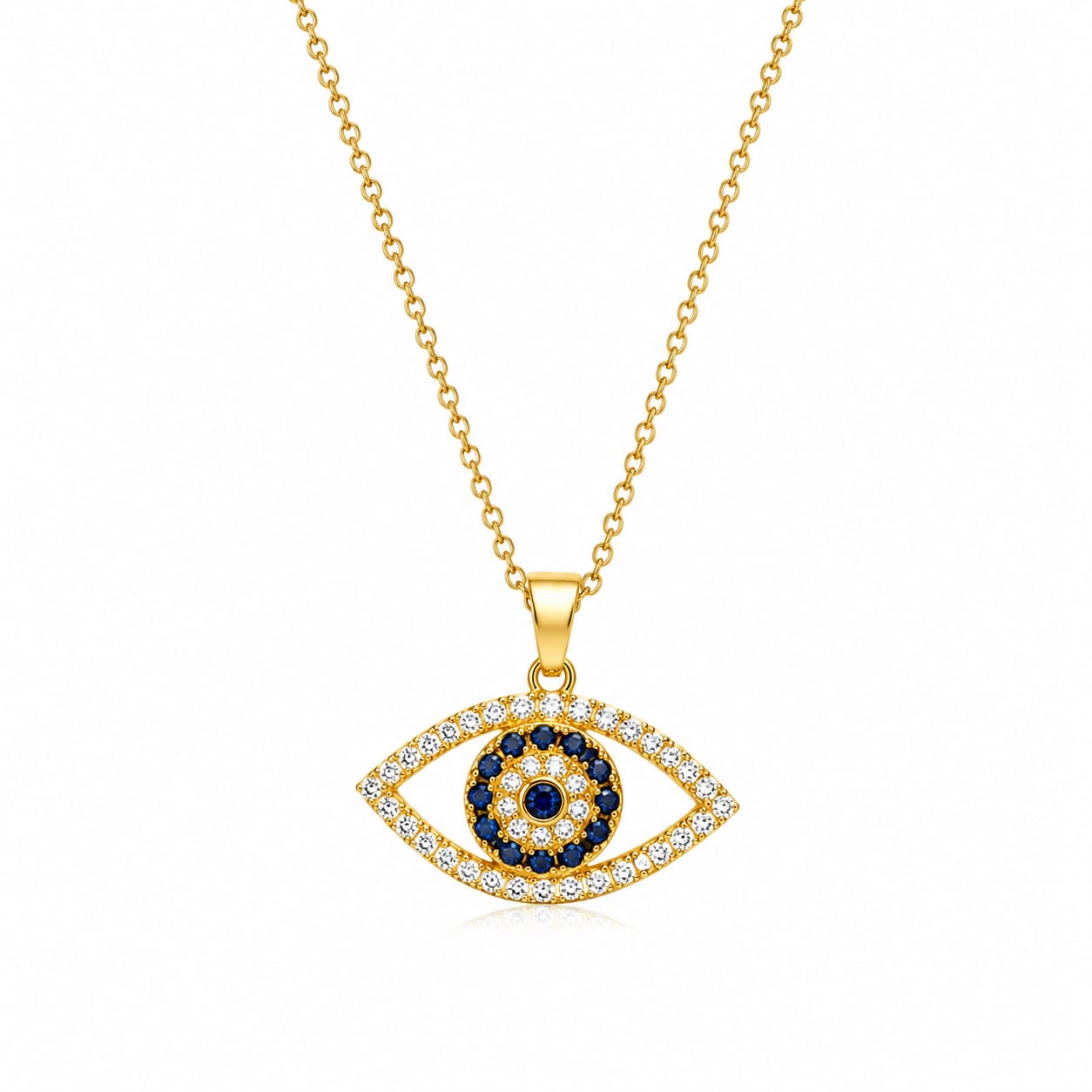 Serenity Eye With Dimond Necklace