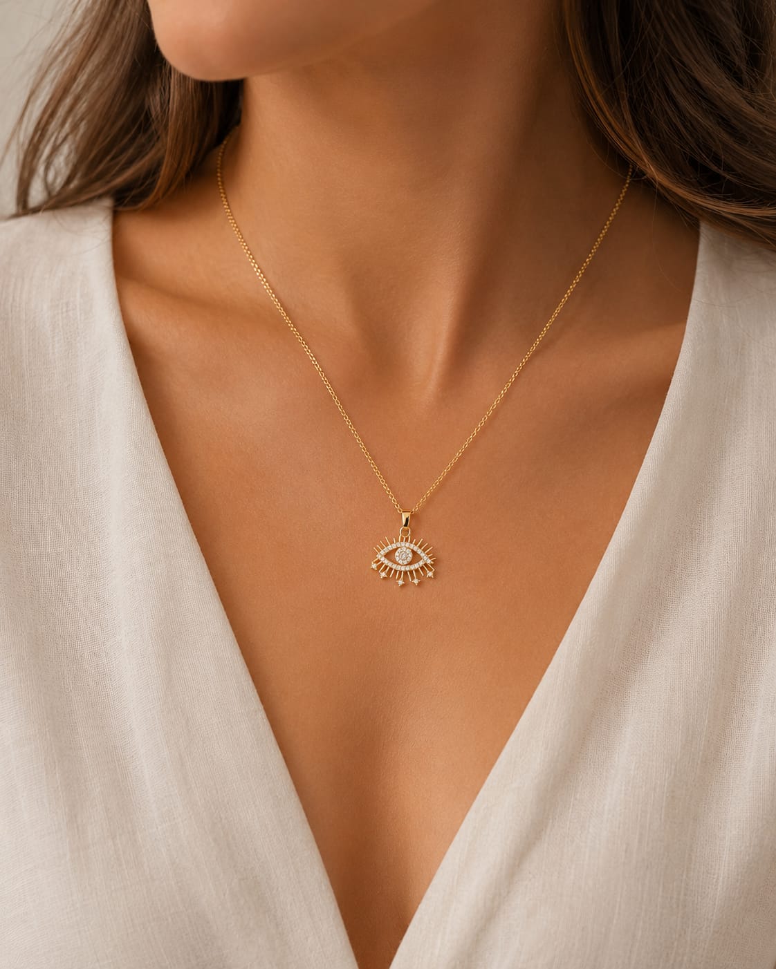 Golden Eye Necklace
